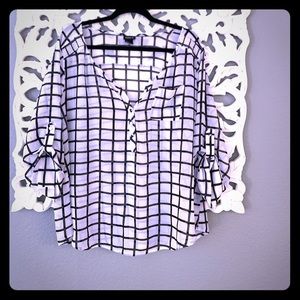 Torrid gingham blouse